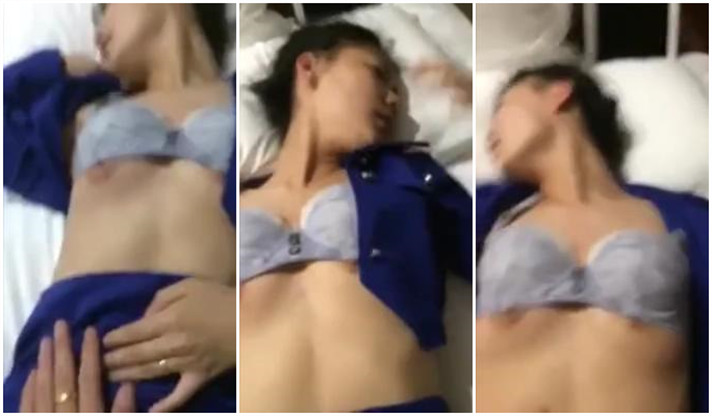 @20209309655 用户上传：中國好聲音！難得一見叫聲超好聽素人自拍新婚空姐嫩妻的制服誘惑插起來超享受-aos